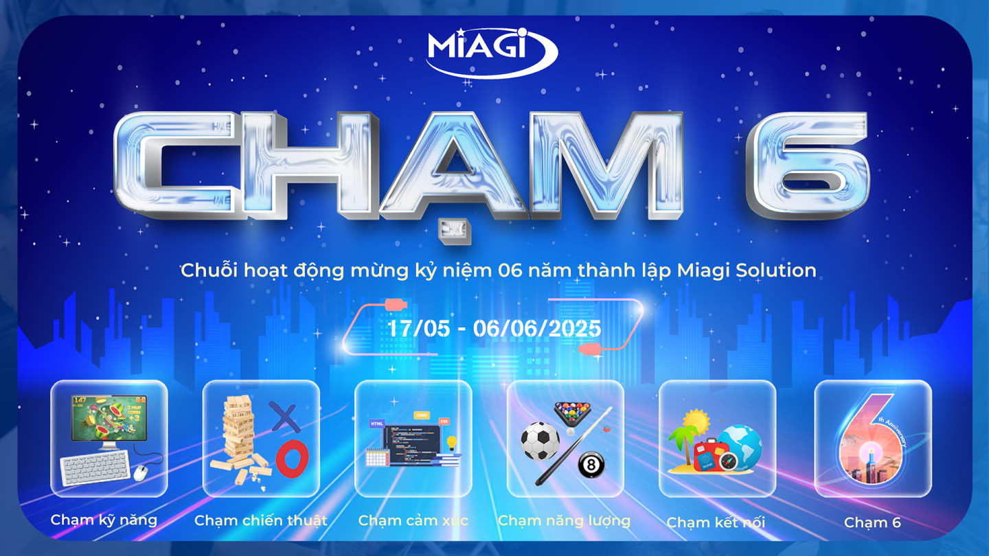 Chuỗi hoạt động chào mừng 6 năm thành lập Miagi Solution